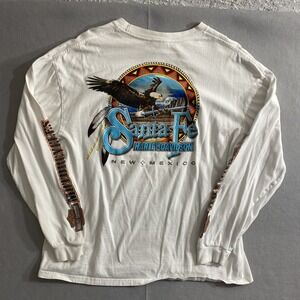 Santa Fe Harley-Davidson Santa Fe, NM Men's XL   Long Sleeve Cotton Tee Eagle